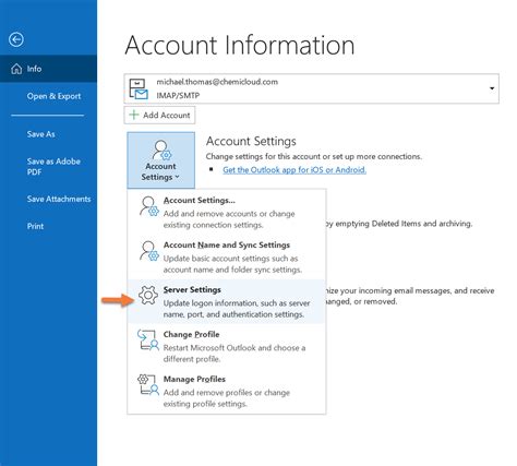 Outlook can't set up a Microsoft 365 account .